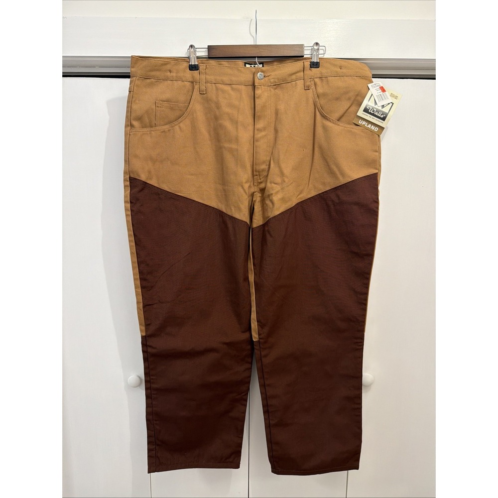 NEW Walls Upland Canvas Nylon Brush Pants Men Sz 46 SHORT Brown Double Knee